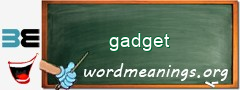 WordMeaning blackboard for gadget